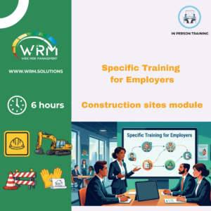 FORMAZIONE SPECIFICA PER DATORI DI LAVORO, MODULO AGGIUNTIVO "CANTIERI", 6 ORE IN MODALITA PRESENZA FISICA