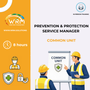 RESPONSABILE SERVIZIO PREVENZIONE E PROTEZIONE (MODULO COMUNE, 8 ORE) IN PRESENZA