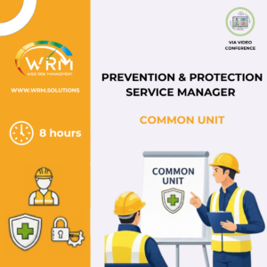 RESPONSABILE SERVIZIO PREVENZIONE E PROTEZIONE (MODULO COMUNE, 8 ORE) IN VIDEO CONFERENZA SINCRONA