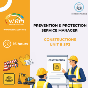 Responsabile Servizio Prevenzione Protezione MODULO B- SP3: Costruzioni (16 ORE) IN PRESENZA