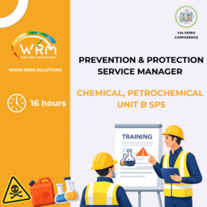 Responsabile Servizio Prevenzione Protezione MODULO B- SP5: Chimico-Petrolchimico(16 ORE) IN VIDEO CONFERENZA